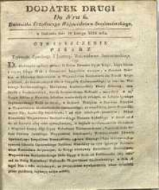 Dziennik Urzędowy Województwa Sandomierskiego, 1828, nr 6, dod. II