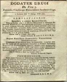 Dziennik Urzędowy Województwa Sandomierskiego, 1828, nr 7, dod. II
