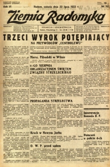 Ziemia Radomska, 1933, R. 6, nr 165