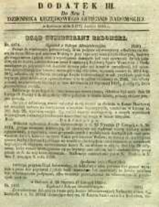 Dziennik Urzędowy Gubernii Radomskiej, 1855, nr 7, dod. III