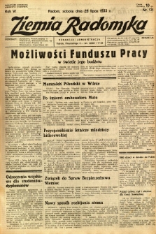 Ziemia Radomska, 1933, R. 6, nr 171