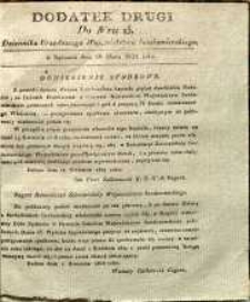 Dziennik Urzędowy Województwa Sandomierskiego, 1828, nr 13, dod. II