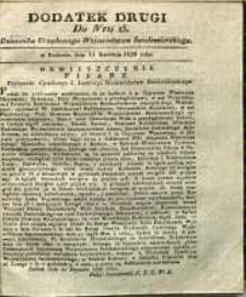 Dziennik Urzędowy Województwa Sandomierskiego, 1828, nr 15, dod. II