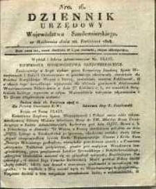 Dziennik Urzędowy Województwa Sandomierskiego, 1828, nr 16