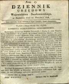 Dziennik Urzędowy Województwa Sandomierskiego, 1828, nr 17
