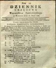 Dziennik Urzędowy Województwa Sandomierskiego, 1828, nr 20