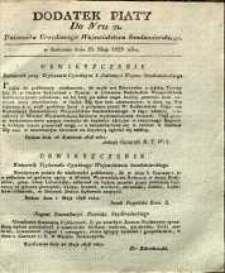 Dziennik Urzędowy Województwa Sandomierskiego, 1828, nr 21, dod. V