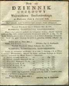 Dziennik Urzędowy Województwa Sandomierskiego, 1828, nr 22