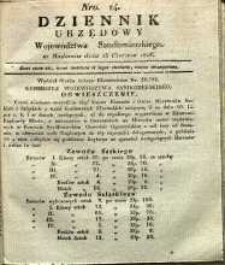 Dziennik Urzędowy Województwa Sandomierskiego, 1828, nr 24