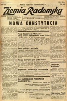 Ziemia Radomska, 1933, R. 6, nr 180