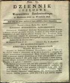 Dziennik Urzędowy Województwa Sandomierskiego, 1828, nr 37
