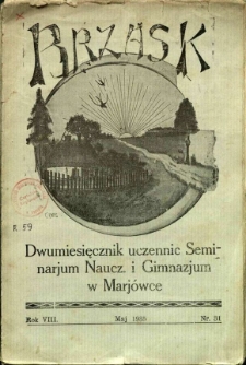 Brzask: Dwumiesięcznik uczennic Seminarium Nauczycielskiego w Mariówce, 1935, R. 8, nr 31