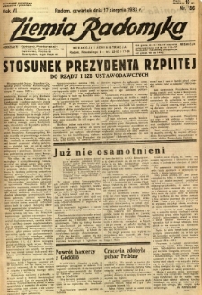 Ziemia Radomska, 1933, R. 6, nr 186