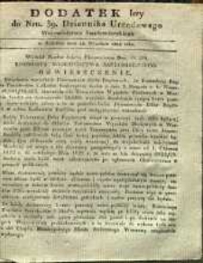 Dziennik Urzędowy Województwa Sandomierskiego, 1828, nr 39, dod. I