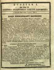 Dziennik Urzędowy Gubernii Radomskiej, 1855, nr 29, dod. I