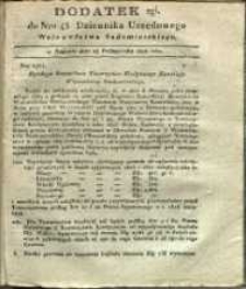 Dziennik Urzędowy Województwa Sandomierskiego, 1828, nr 43, dod. II