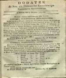 Dziennik Urzędowy Województwa Sandomierskiego, 1828, nr 45, dod.
