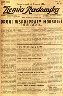 Ziemia Radomska, 1933, R. 6, nr 192