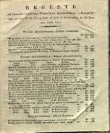 Regestr Do Dziennika Urzędowego Wojewóztwa Sandomierskiego za Kwartał IV czyli od Nru 40 do 52 to jest: od dnia 5 Października do 28 Grudnia 1828 Roku