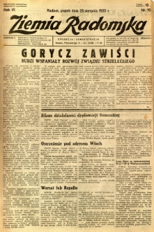 Ziemia Radomska, 1933, R. 6, nr 193