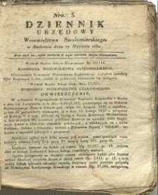 Dziennik Urzędowy Województwa Sandomierskiego, 1830, nr 3