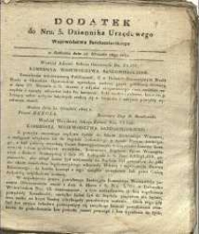 Dziennik Urzędowy Województwa Sandomierskiego, 1830, nr 3, dod.