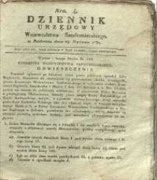 Dziennik Urzędowy Województwa Sandomierskiego, 1830, nr 4