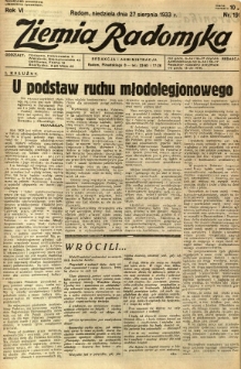 Ziemia Radomska, 1933, R. 6, nr 195