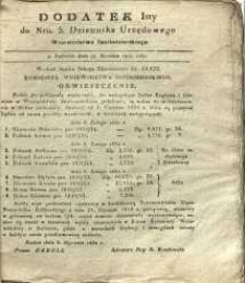 Dziennik Urzędowy Województwa Sandomierskiego, 1830, nr 5, dod. I