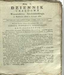 Dziennik Urzędowy Województwa Sandomierskiego, 1830, nr 6