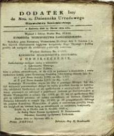 Dziennik Urzędowy Województwa Sandomierskiego, 1830, nr 11, dod. I