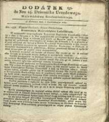 Dziennik Urzędowy Województwa Sandomierskiego, 1830, nr 14, dod. II