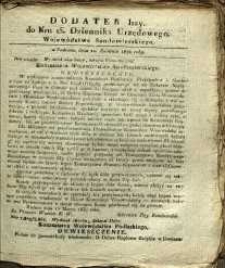 Dziennik Urzędowy Województwa Sandomierskiego, 1830, nr 15, dod. I