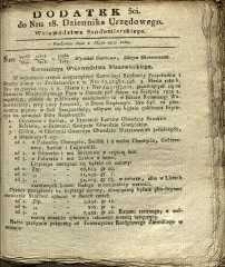Dziennik Urzędowy Województwa Sandomierskiego, 1830, nr 18, dod. III