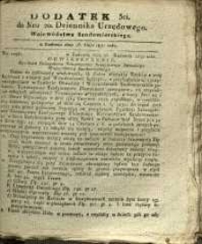 Dziennik Urzędowy Województwa Sandomierskiego, 1830, nr 20, dod. III