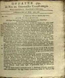 Dziennik Urzędowy Województwa Sandomierskiego, 1830, nr 20, dod. IV