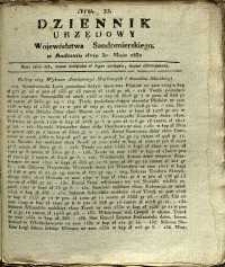 Dziennik Urzędowy Województwa Sandomierskiego, 1830, nr 22