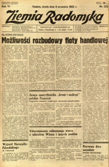 Ziemia Radomska, 1933, R. 6, nr 203