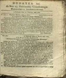 Dziennik Urzędowy Województwa Sandomierskiego, 1830, nr 24, dod. III