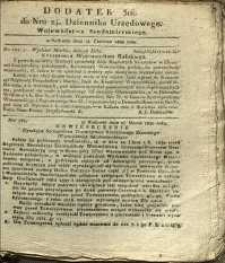 Dziennik Urzędowy Województwa Sandomierskiego, 1830, nr 24, dod. III
