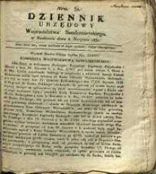 Dziennik Urzędowy Województwa Sandomierskiego, 1830, nr 32