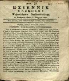 Dziennik Urzędowy Województwa Sandomierskiego, 1830, nr 33