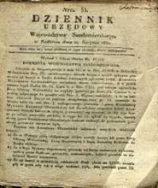 Dziennik Urzędowy Województwa Sandomierskiego, 1830, nr 35