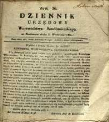 Dziennik Urzędowy Województwa Sandomierskiego, 1830, nr 36