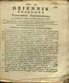 Dziennik Urzędowy Województwa Sandomierskiego, 1830, nr 41