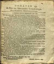 Dziennik Urzędowy Województwa Sandomierskiego, 1830, nr 44, dod. II
