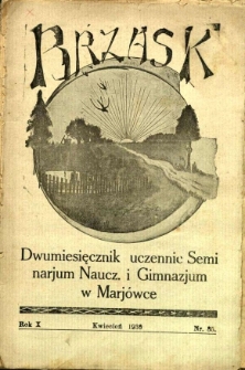 Brzask: Dwumiesięcznik uczennic Seminarium Nauczycielskiego w Mariówce, 1936, R. 10, nr 35