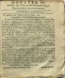 Dziennik Urzędowy Województwa Sandomierskiego, 1830, nr 45, dod. I