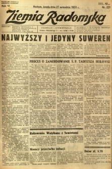 Ziemia Radomska, 1933, R. 6, nr 221