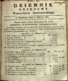 Dziennik Urzędowy Województwa Sandomierskiego, 1832, nr 10